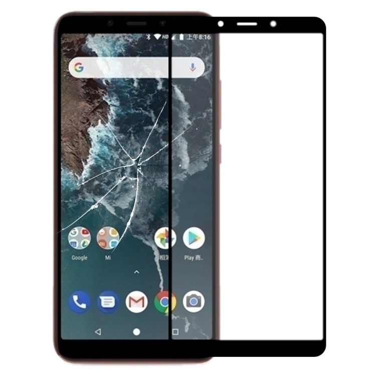 Front Screen Outer Glass Lens with OCA Optically Clear Adhesive for Xiaomi Mi 6X(Black) - free shipping - PMC TechLife - Order now!