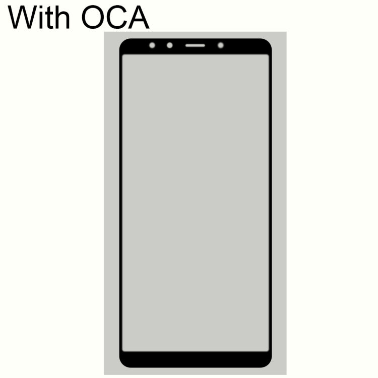Front Screen Outer Glass Lens with OCA Optically Clear Adhesive for Xiaomi Mi 6X(Black) - free shipping - PMC TechLife - Order now!