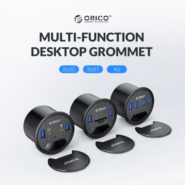 ORICO DESK-4U-BK 4 USB3.0 Port Multifunction Desktop Hub(Black) - USB HUB by ORICO | Online Shopping South Africa | PMC TechLife | Buy Now Pay Later Mobicred
