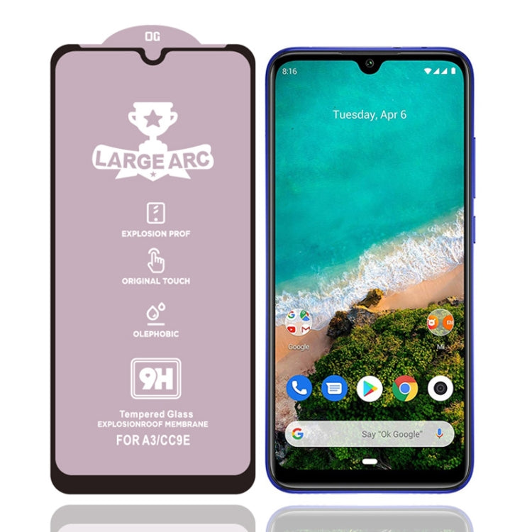 25 PCS 9H HD Large Arc High Alumina Full Screen Tempered Glass Film for Xiaomi Mi A3 -  by PMC TechLife | Online Shopping South Africa | PMC TechLife