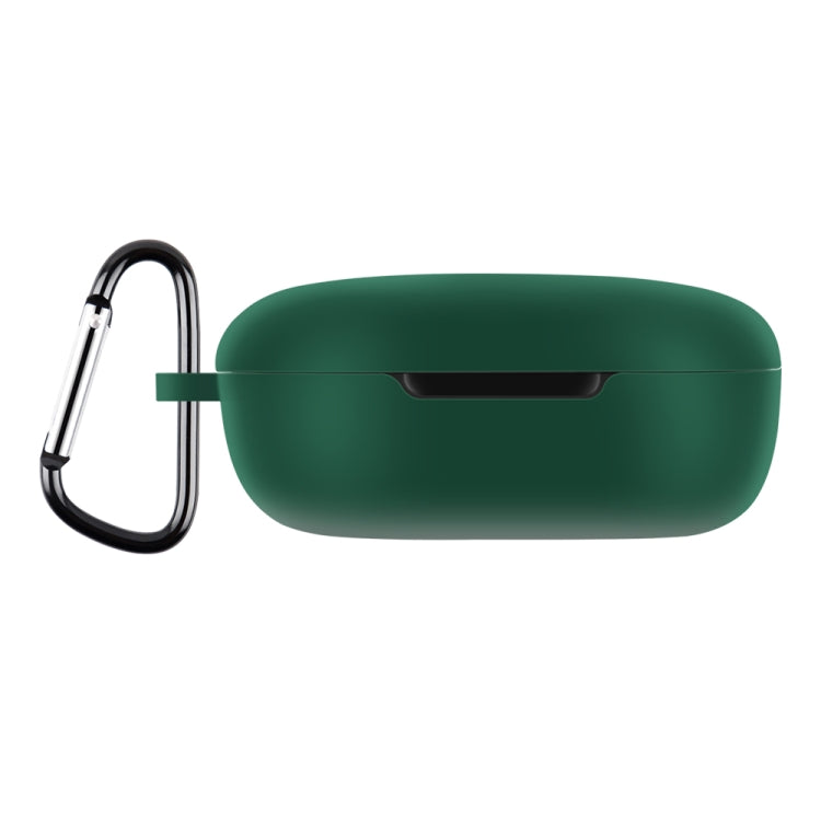 For Xiaomi Redmi Buds 4 Lite Silicone Earphone Protective Case with Hook (Midnight Green) - Xiaomi Earphone Case by PMC TechLife | Online Shopping South Africa | PMC TechLife