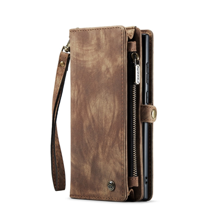 For Samsung Galaxy S22 Ultra 5G CaseMe-008 Detachable Multifunctional Horizontal Flip Leather Case(Brown) - Galaxy S22 Ultra 5G Cases by CaseMe | Online Shopping South Africa | PMC TechLife | Buy Now Pay Later Mobicred