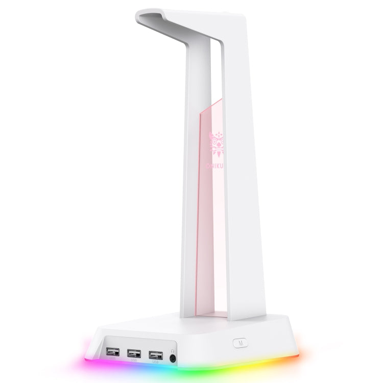 ONIKUMA ST-2 RGB Lighting Headset Holder Stand(White) - Headset Stand by ONIKUMA | Online Shopping South Africa | PMC TechLife | Buy Now Pay Later Mobicred