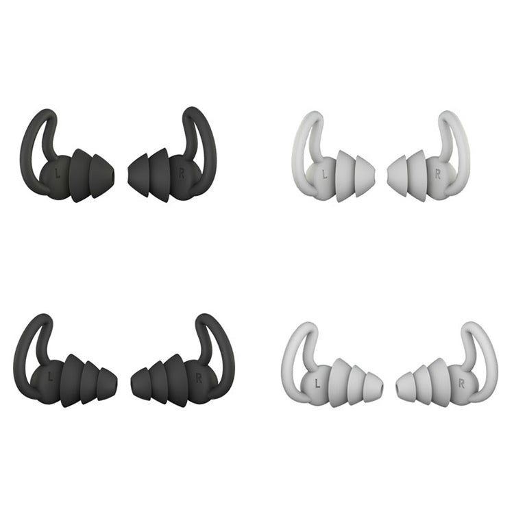 iMeBoBo A1 Shark Fin Version Nano Silicone Sleeping Noise Reduction Earplugs, Style:Three Layer(Black) - Anti-dust & Ear Caps by PMC TechLife | Online Shopping South Africa | PMC TechLife