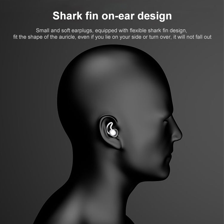 iMeBoBo A1 Shark Fin Version Nano Silicone Sleeping Noise Reduction Earplugs, Style:Three Layer(Black) - Anti-dust & Ear Caps by PMC TechLife | Online Shopping South Africa | PMC TechLife