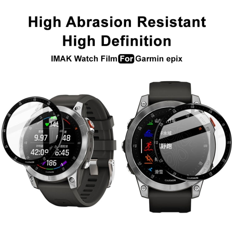 Compatible with Garmin Epix IMAK Plexiglass HD Watch Protective Film - Screen Protector by imak | Online Shopping South Africa | PMC TechLife | Buy Now Pay Later Mobicred