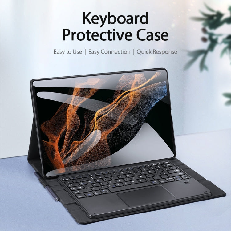For Samsung Galaxy Tab S8 Ultra 14.6 inch SM-X900 DUX DUCIS Detachable Ultrathin Bluetooth Keyboard Leather Case(Black) - Samsung Keyboard by DUX DUCIS | Online Shopping South Africa | PMC TechLife