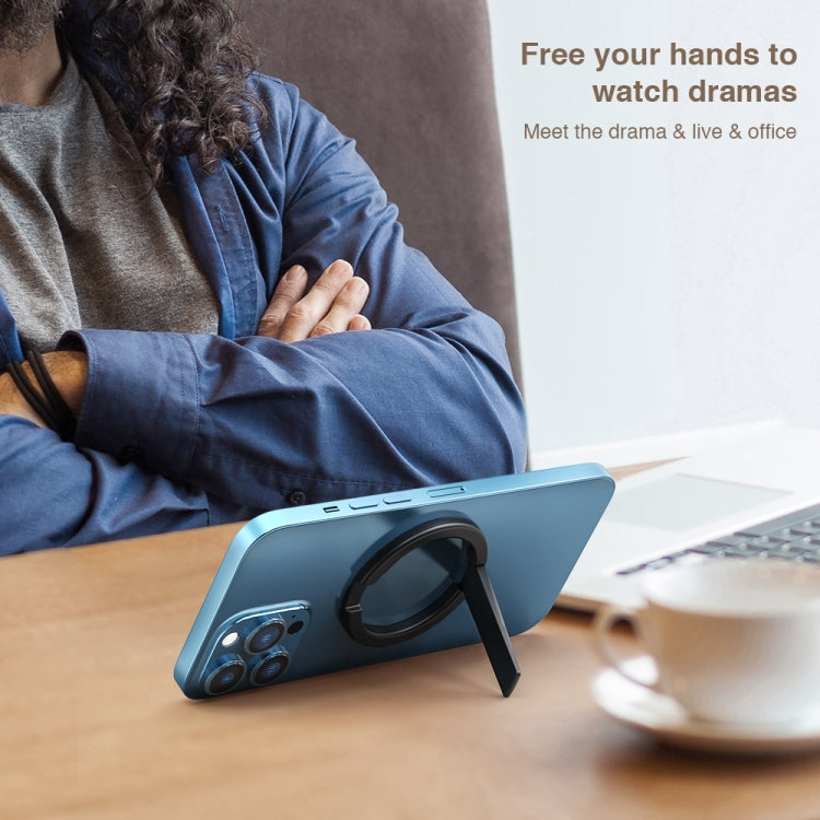 DUX DUICS Stoyobe HF-IV Magnetic Mobile Phone Stand Bracket for iPhone 12 & 13 Series(Silver) - Hand-Sticking Bracket by DUX DUCIS | Online Shopping South Africa | PMC TechLife | Buy Now Pay Later Mobicred