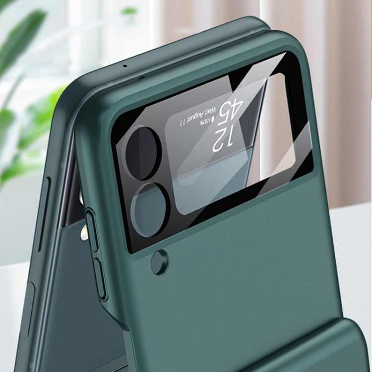For Samsung Galaxy Z Flip3 5G GKK Magnetic Hinged Flip Case with Ring Holder(Forest Green) - free shipping - PMC TechLife - Order now!