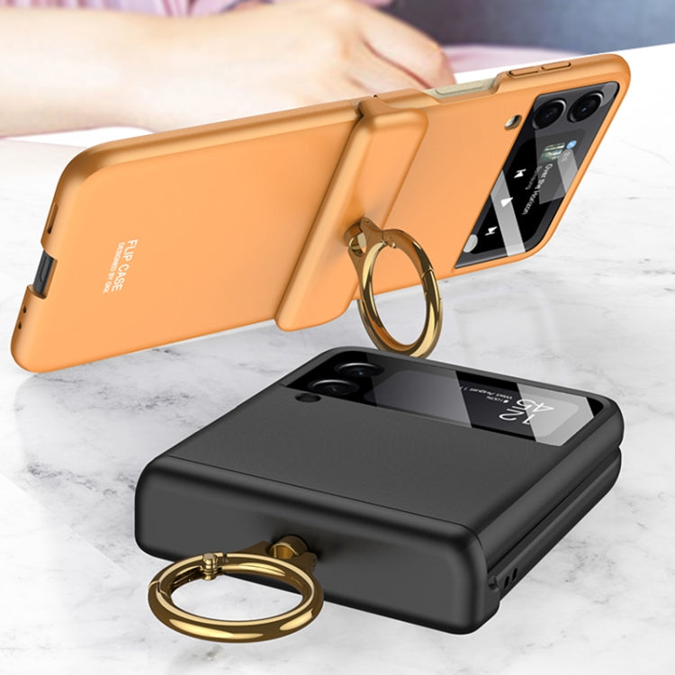 For Samsung Galaxy Z Flip3 5G GKK Magnetic Hinged Flip Case with Ring Holder(Forest Green) - free shipping - PMC TechLife - Order now!