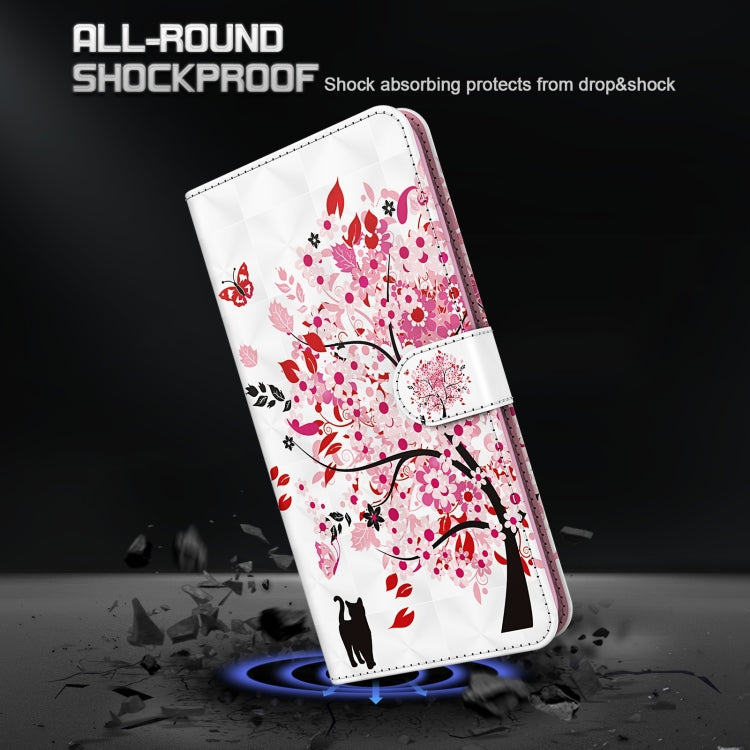 For Samsung Galaxy A13 4G 3D Painting Pattern TPU + PU Leather Phone Case(Cat Under The Tree) - free shipping - PMC TechLife - Order now!
