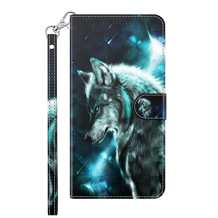 For Samsung Galaxy A52 5G / A52s 5G 3D Painting Pattern TPU + PU Leather Phone Case(Wolf) - free shipping - PMC TechLife - Order now!