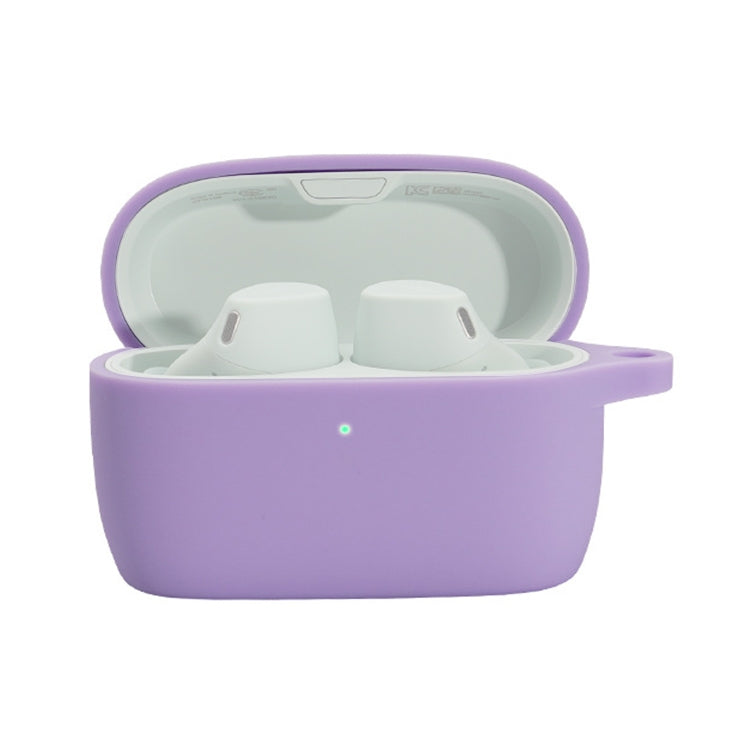 Solid Color Silicone Earphone Protective Case For Jabra Elite 4(Taro Purple) - free shipping - PMC TechLife - Order now!