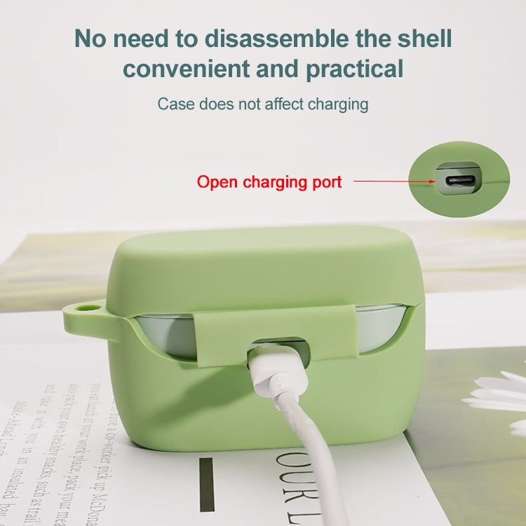 Solid Color Silicone Earphone Protective Case For Jabra Elite 4(Taro Purple) - free shipping - PMC TechLife - Order now!