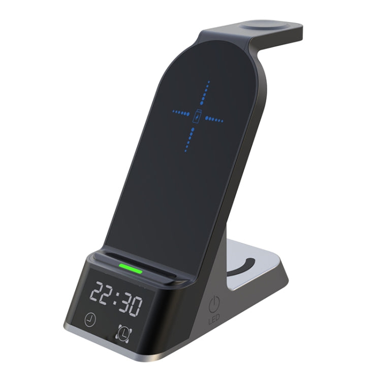 H36 6 in 1 15W Alarm Clock Digital Display Magsafe Magnetic Wireless Charger for Mobile Phones / AirPods / iWatch -  by PMC TechLife | Online Shopping South Africa | PMC TechLife