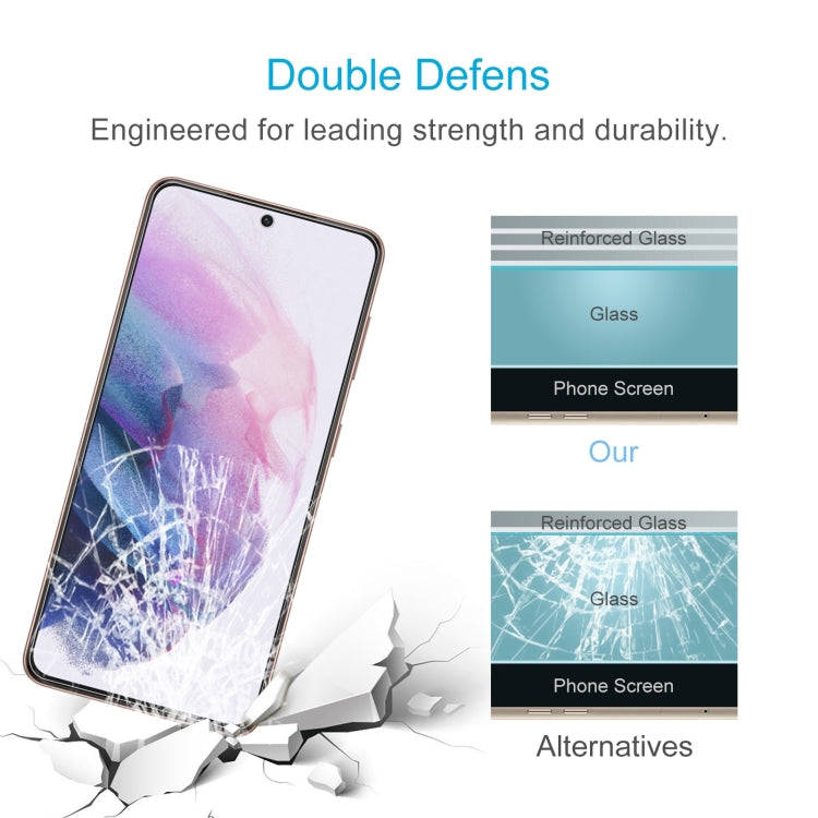 For Samsung Galaxy S21+ 5G 10pcs 0.26mm 9H 2.5D Tempered Glass Film, Fingerprint Unlocking Is Not Supported - Galaxy S21+ 5G Tempered Glass by PMC TechLife | Online Shopping South Africa | PMC TechLife