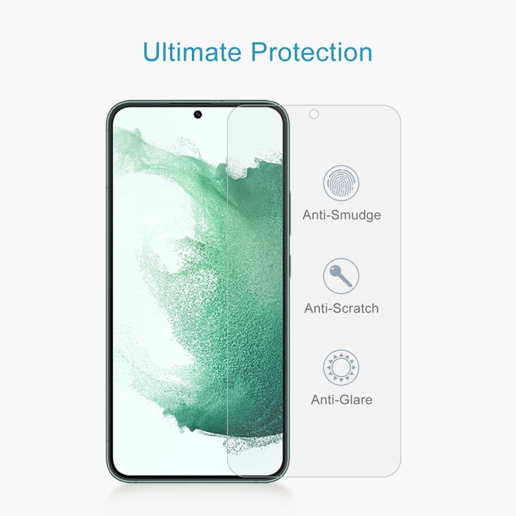 For Samsung Galaxy S22+ 5G 10pcs 0.26mm 9H 2.5D Tempered Glass Film, Fingerprint Unlocking Is Not Supported - Galaxy S22+ 5G Tempered Glass by PMC TechLife | Online Shopping South Africa | PMC TechLife