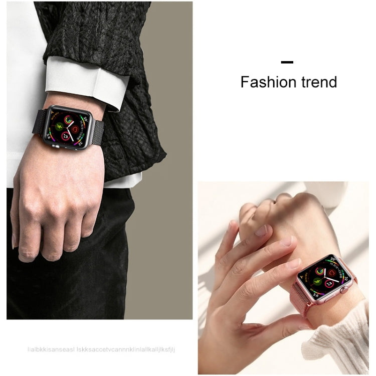 For Apple Watch Series 7 45mm / 6 & SE & 5 & 4 44mm / 3 & 2 & 1 42mm Mutural Milanese Stainless Steel Watch Band(Silver) - Watch Bands by Mutural | Online Shopping South Africa | PMC TechLife | Buy Now Pay Later Mobicred