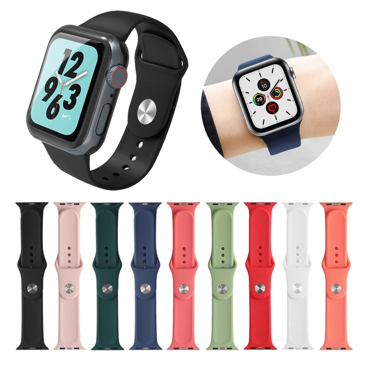 For Apple Watch Ultra 49mm&Watch Ultra 2 49mm / Series 9&8&7 45mm / SE 3&SE 2&6&SE&5&4 44mm / 3&2&1 42mm Mutural Liquid Silicone Watch Band(White) - Watch Bands by Mutural | Online Shopping South Africa | PMC TechLife | Buy Now Pay Later Mobicred