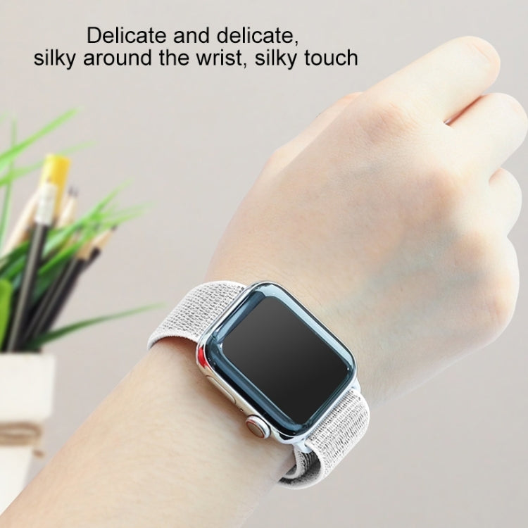 For Apple Watch Series 7 41mm / 6 & SE & 5 & 4 40mm / 3 & 2 & 1 38mm Mutural Nylon Watch Band(White) - free shipping - PMC TechLife - Order now!
