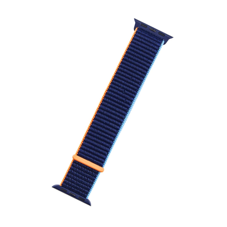 For Apple Watch Apple Watch Ultra 49mm&Watch Ultra 2 49mm / Series 9&8&7 45mm / SE 3&SE 2&6&SE&5&4 44mm / 3&2&1 42mm Mutural Nylon Watch Band(Dark Navy Blue) - free shipping - PMC TechLife - Order now!