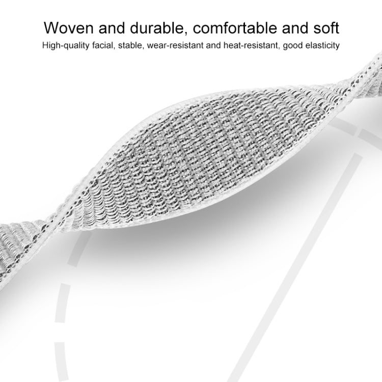 For Apple Watch Apple Watch Ultra 49mm&Watch Ultra 2 49mm / Series 9&8&7 45mm / SE 3&SE 2&6&SE&5&4 44mm / 3&2&1 42mm Mutural Nylon Watch Band(White) - Watch Bands by Mutural | Online Shopping South Africa | PMC TechLife | Buy Now Pay Later Mobicred