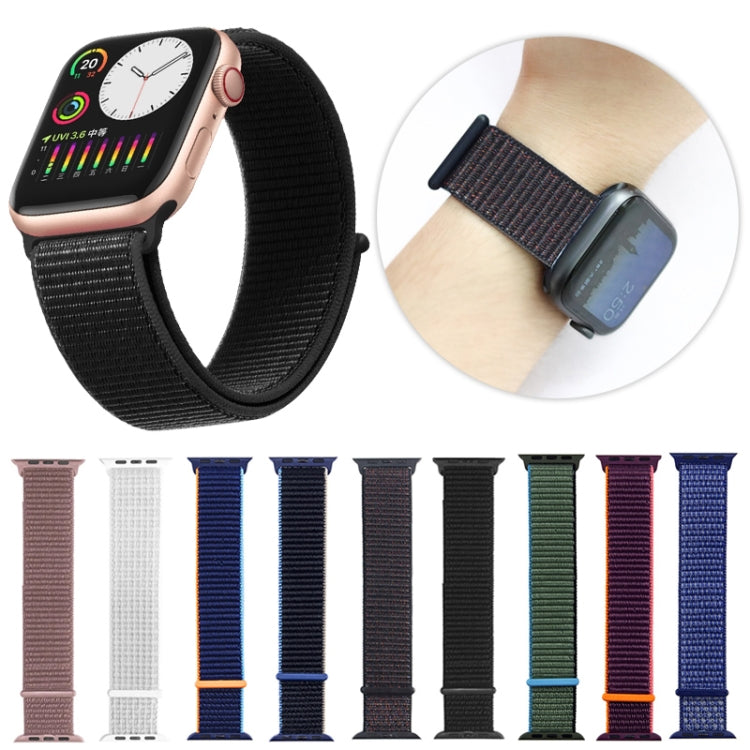 For Apple Watch Ultra 49mm&Watch Ultra 2 49mm / Series 9&8&7 45mm / SE 3&SE 2&6&SE&5&4 44mm / 3&2&1 42mm Mutural Nylon Watch Band(Pink) - Watch Bands by Mutural | Online Shopping South Africa | PMC TechLife | Buy Now Pay Later Mobicred