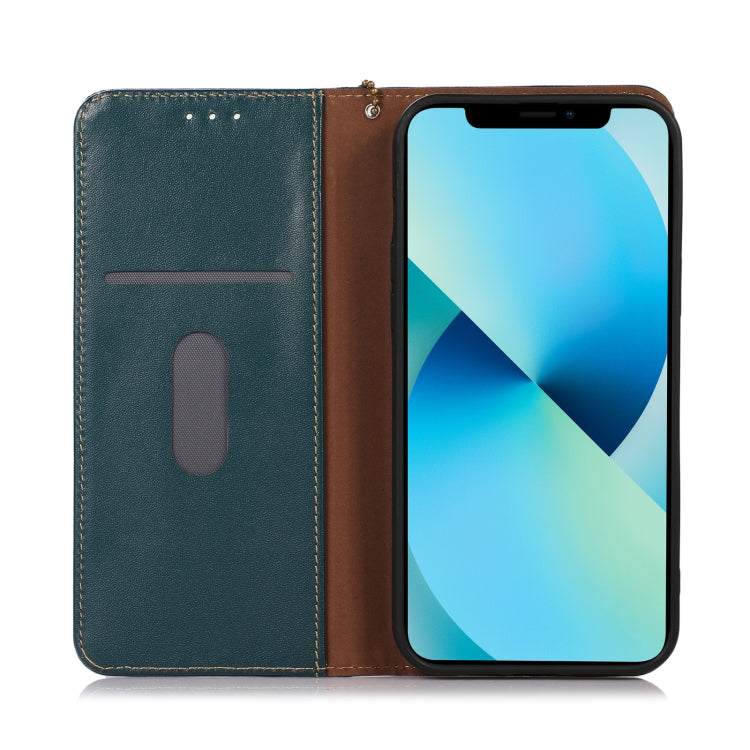 For Xiaomi Redmi K40S KHAZNEH Nappa Top Layer Cowhide Leather Phone Case(Green) - Xiaomi Cases by PMC TechLife | Online Shopping South Africa | PMC TechLife