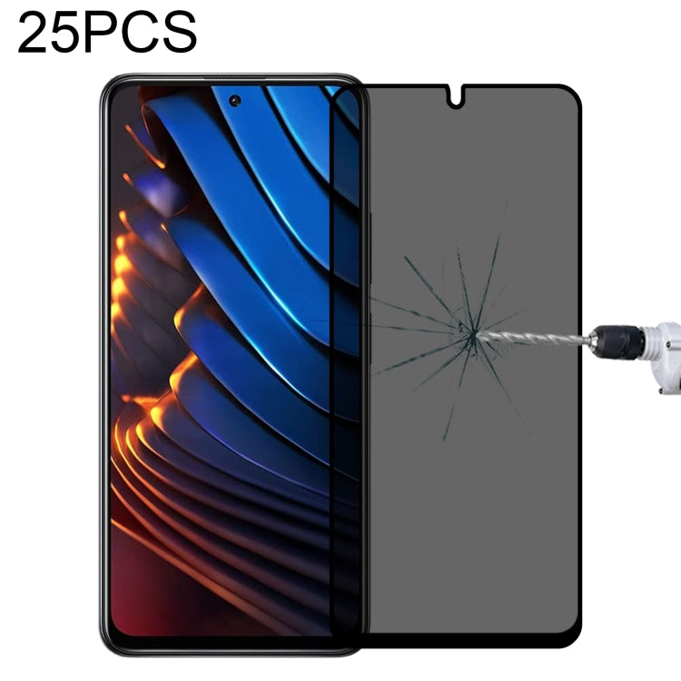 25 PCS Full Cover Anti-peeping Tempered Glass Film For Xiaomi Poco X3 GT -  by PMC TechLife | Online Shopping South Africa | PMC TechLife