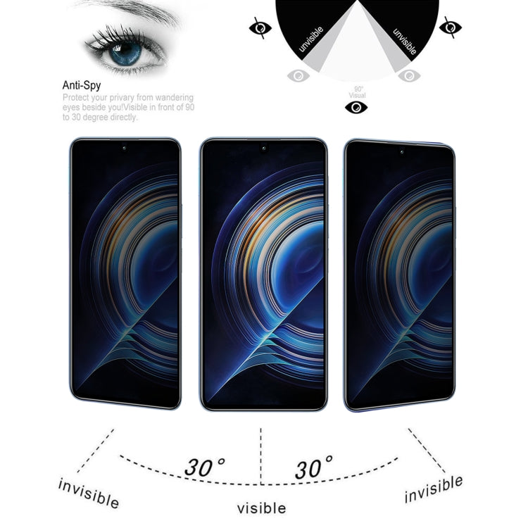 25 PCS Full Cover Anti-peeping Tempered Glass Film For Xiaomi Redmi K50/K50 Pro/K50 Gaming/Redmi K60/K60 Ultra -  by PMC TechLife | Online Shopping South Africa | PMC TechLife