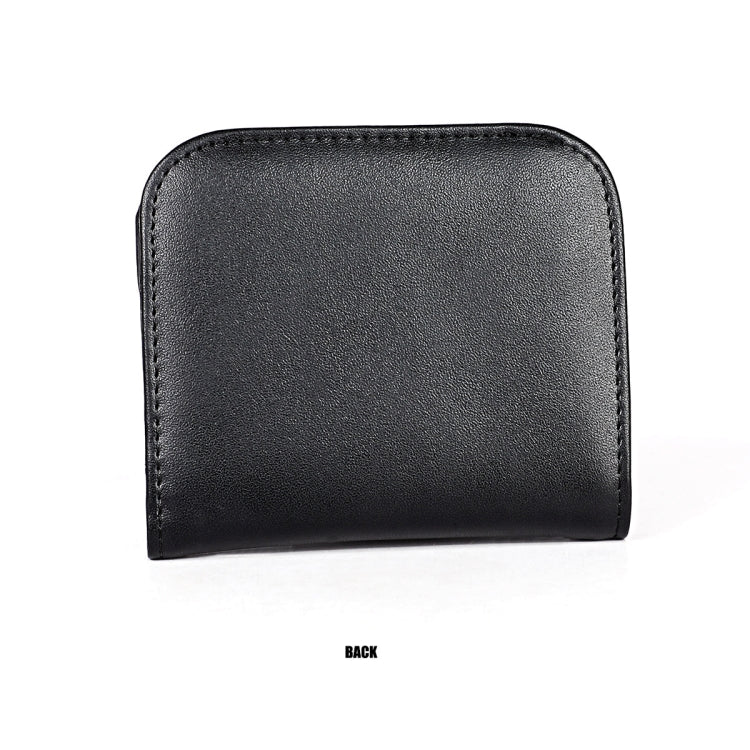 3537 Folding Short RFID Anti-Theft Genuine Leather Coin Purse for Ladies(Black) - Antimagnetic RFID Package by PMC TechLife | Online Shopping South Africa | PMC TechLife | Buy Now Pay Later Mobicred