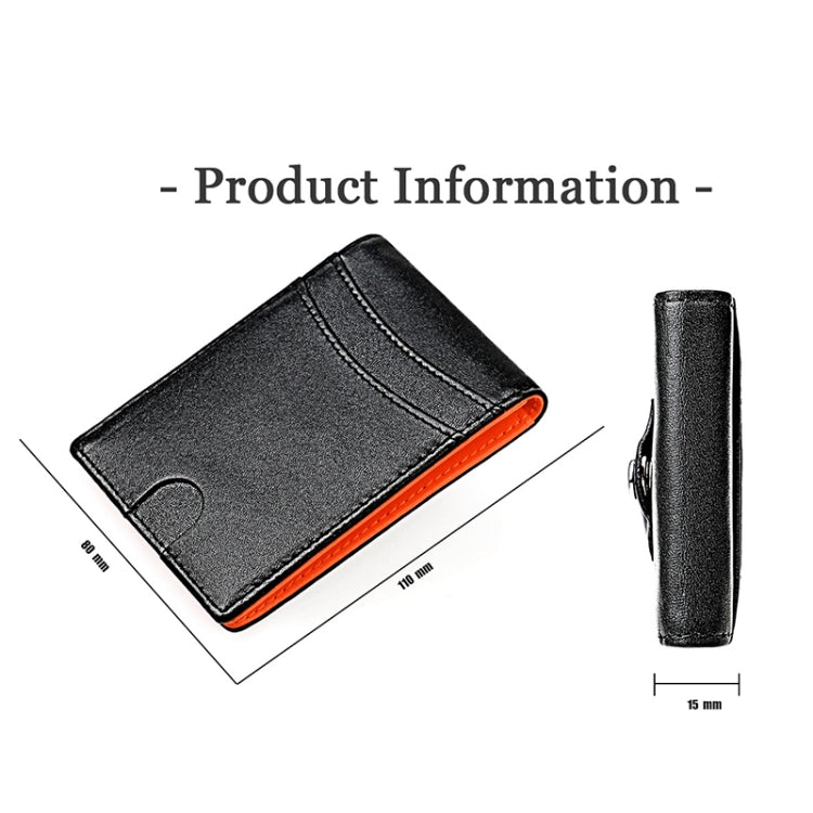 9618 Men RFID Anti-Theft Genuine Leather Wallet with Location Tracker Pocket(Black and Black) - free shipping - PMC TechLife - Order now!