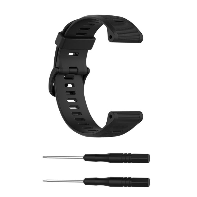 Compatible with Garmin Compatible witherunner 945 Silicone Watch Band(Black) - Watch Bands by PMC TechLife | Online Shopping South Africa | PMC TechLife | Buy Now Pay Later Mobicred