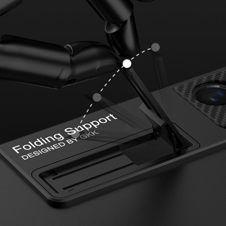 For Samsung Galaxy S21 Ultra 5G GKK Ultra-thin Shockproof Phone Case with Holder & Pen Slots & Stylus Pen(Black) - Galaxy S21 Ultra 5G Cases by GKK | Online Shopping South Africa | PMC TechLife | Buy Now Pay Later Mobicred