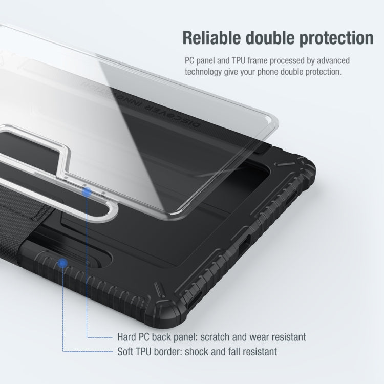 For Samsung Galaxy Tab S8 NILLKIN Bumper Pro Camshield Tablet Leather Case(Black) - free shipping - PMC TechLife - Order now!