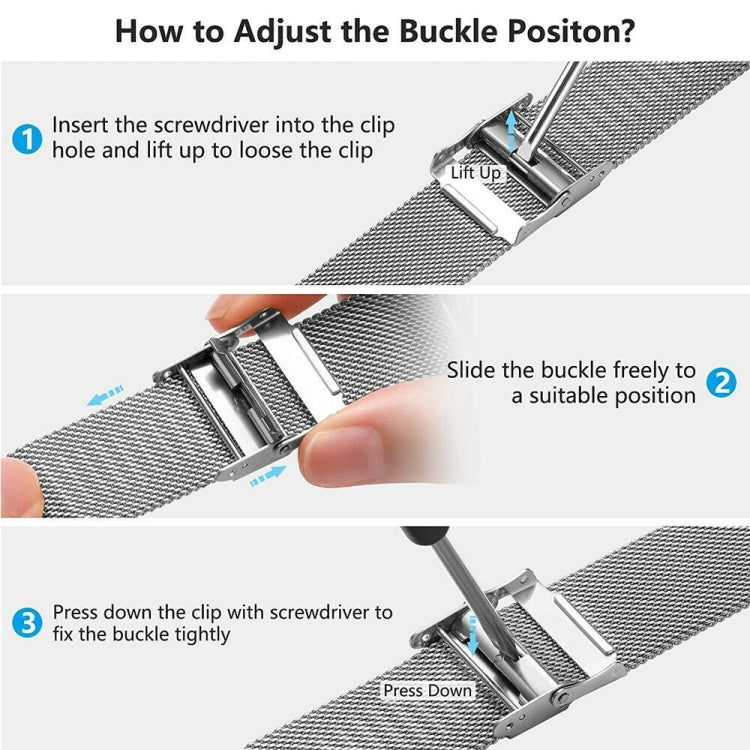 For Samsung Galaxy Watch4 40mm / 44mm Stainless Steel Milan Buckle Watch Band(Gold) - Watch Bands by PMC TechLife | Online Shopping South Africa | PMC TechLife | Buy Now Pay Later Mobicred