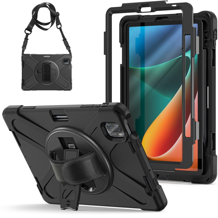 For Xiaomi Pad 5 / Pad 5 Pro Silicone + PC Tablet Case(Black) -  by PMC TechLife | Online Shopping South Africa | PMC TechLife
