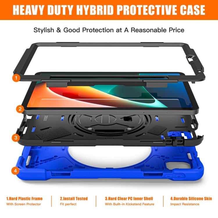For Xiaomi Pad 5 / Pad 5 Pro Silicone + PC Tablet Case(Blue) -  by PMC TechLife | Online Shopping South Africa | PMC TechLife
