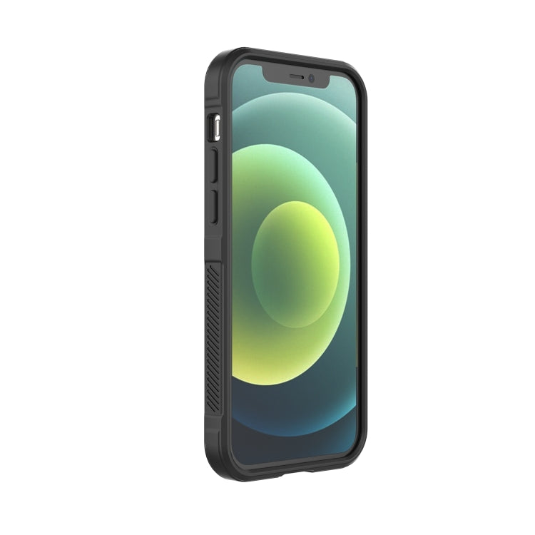 For iPhone 12 Magic Shield TPU + Flannel Phone Case(Black) - iPhone 12 / 12 Pro Cases by PMC TechLife | Online Shopping South Africa | PMC TechLife | Buy Now Pay Later Mobicred