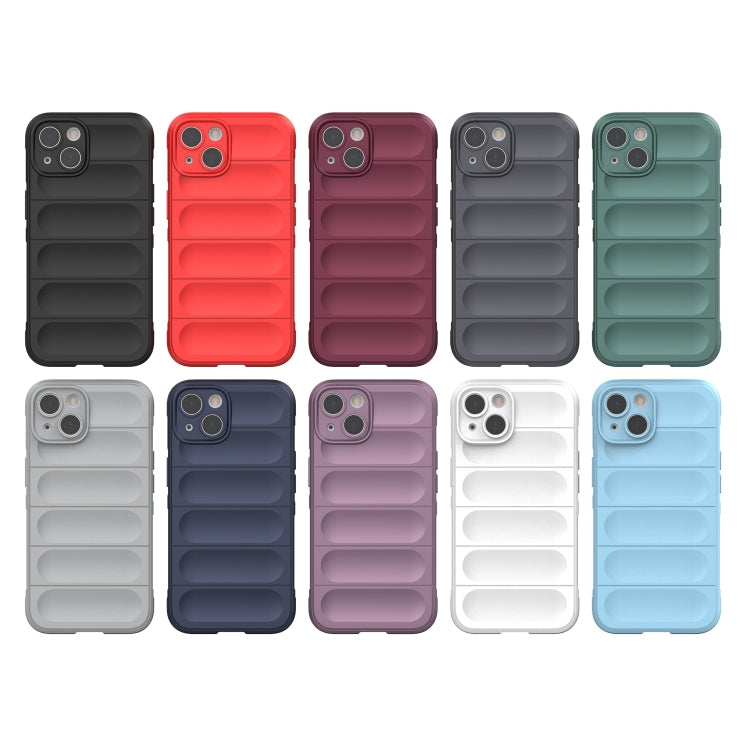 For iPhone 13 Magic Shield TPU + Flannel Phone Case(Black) - iPhone 13 Cases by PMC TechLife | Online Shopping South Africa | PMC TechLife | Buy Now Pay Later Mobicred
