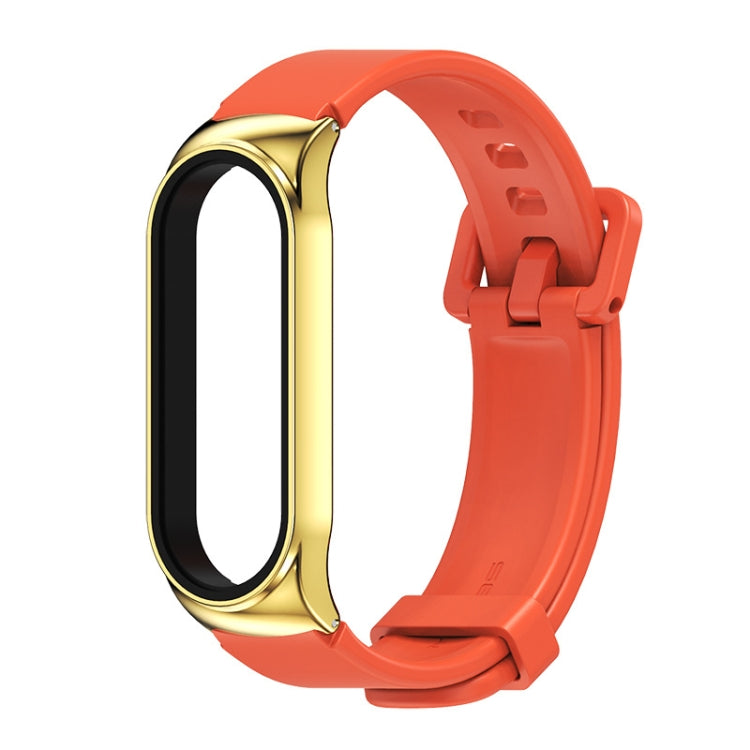 For Xiaomi Mi Band 3/4/5/6 Mijobs CS Silicone Waterproof Watch Band(Orange+Gold) - free shipping - PMC TechLife - Order now!