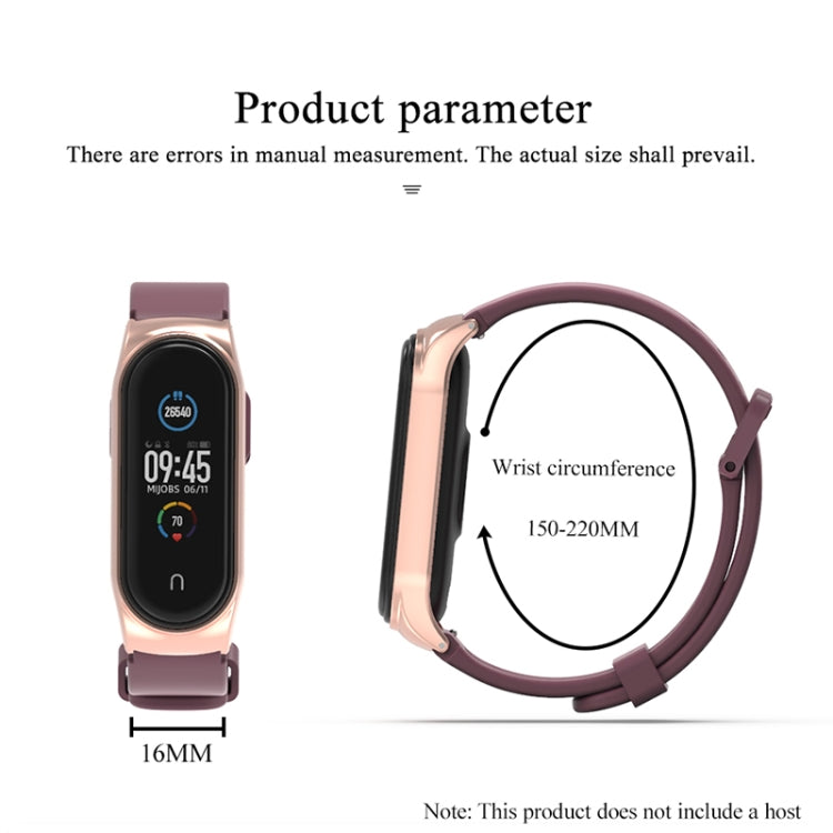 For Xiaomi Mi Band 3/4/5/6 Mijobs CS Silicone Waterproof Watch Band(Black+Silver) - free shipping - PMC TechLife - Order now!