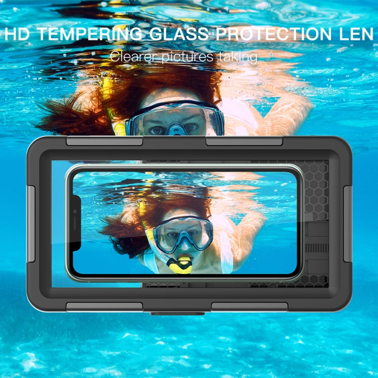 RedPepper 2nd Generation Diving Waterproof Protective Case, Waterproof depth: 15m(Black + Blue) - free shipping - PMC TechLife - Order now!