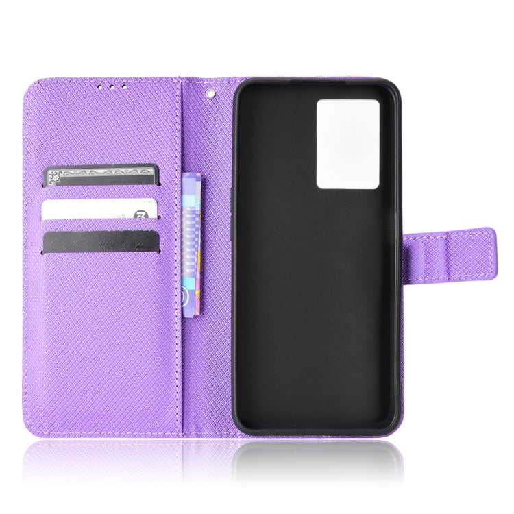 For OPPO A57 5G Diamond Texture Leather Phone Case(Purple) - free shipping - PMC TechLife - Order now!