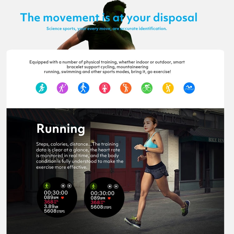 Rogbid Rowatch 1 1.4 inch IPS Screen Smart Watch, Support Blood Pressure Monitoring/Sleep Monitoring(Black) - free shipping - PMC TechLife - Order now!