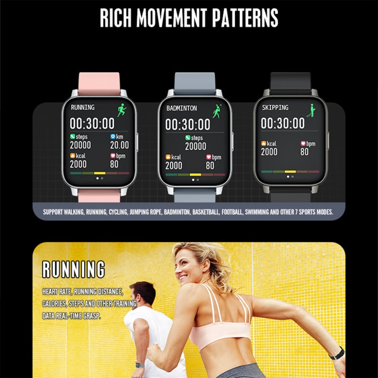 Rogbid Rowatch 2 1.69 inch TFT Screen Smart Watch, Support Blood Pressure Monitoring/Sleep Monitoring(Black) - free shipping - PMC TechLife - Order now!