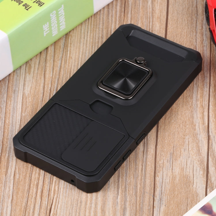 For Samsung Galaxy A33 5G Sliding Camera Cover Design PC + TPU Shockproof Phone Case(Black) - free shipping - PMC TechLife - Order now!