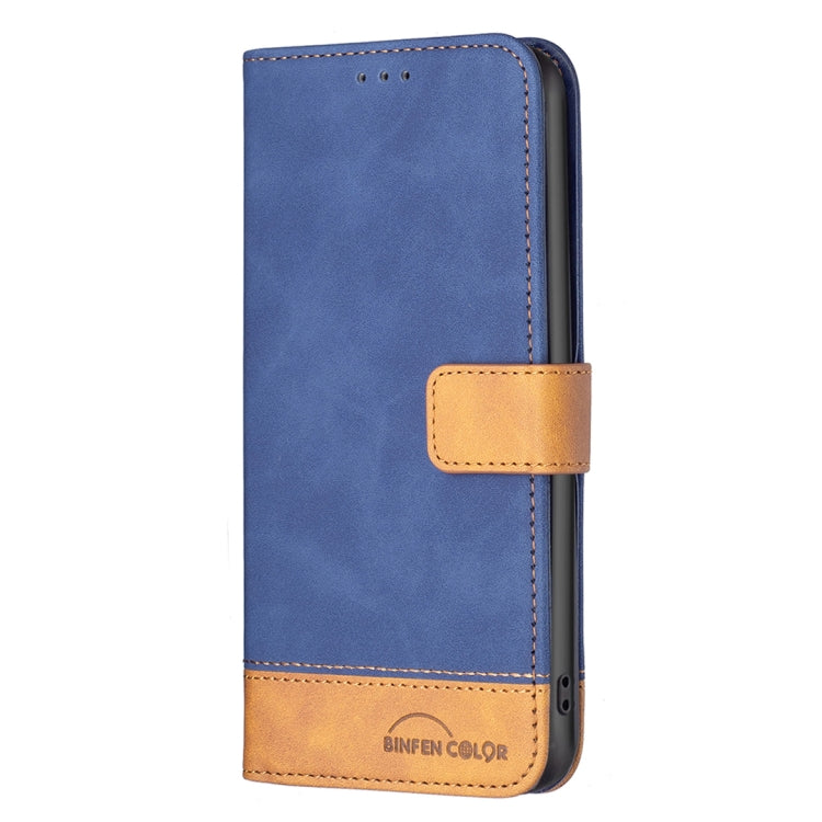 For Samsung Galaxy S21 Ultra 5G BF11 Color Matching Skin Feel Leather Phone Case(Blue) - free shipping - PMC TechLife - Order now!