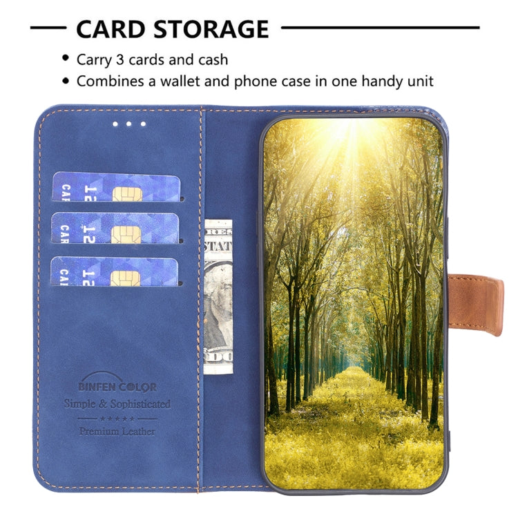 For Samsung Galaxy S21 Ultra 5G BF11 Color Matching Skin Feel Leather Phone Case(Blue) - free shipping - PMC TechLife - Order now!
