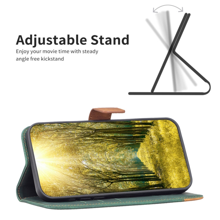 For Samsung Galaxy S21 5G BF11 Color Matching Skin Feel Leather Phone Case(Green) - free shipping - PMC TechLife - Order now!